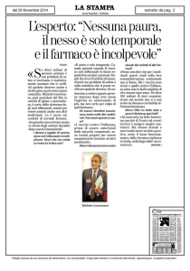 L`esperto: "Nessuna paura, il nesso è solo temporale e il farmaco è