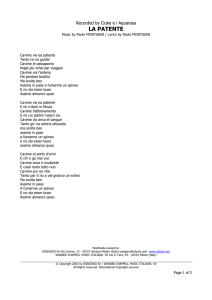 Recorded by Ciuke ei Aquarasa