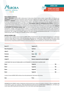 Scarica Modulo Adesione - Aurora Medica Tiberina