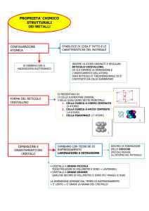 proprieta` chimico strutturali dei metalli
