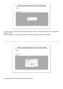 DEMO ALLERGENIA REACTION TEST® SOFTWARE