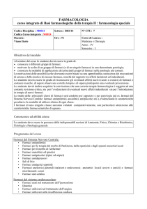 farmacologia speciale