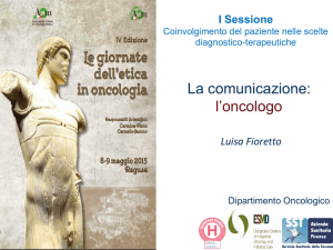 La comunicazione col paziente oncologico
