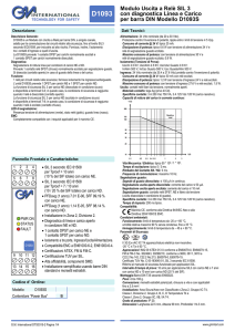 Modulo Uscita a Relè SIL 3 con diagnostica Linea