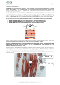 Trattamento ionoforesi per IPP Elettrodo per IPP con farmaco
