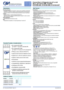 Convertitori di Segnale da mV a mA SIL3, per