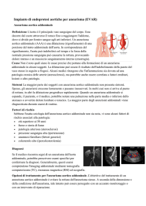 Impianto di endoprotesi aortiche