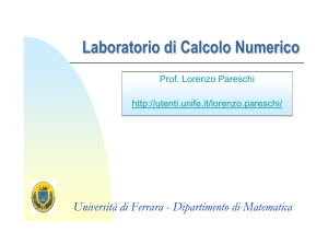 Appunti Algoritmi e Calcolatori - Dipartimento di Matematica e