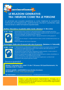 le relazioni generative: tra i neuroni come tra le