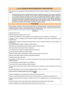 SCIENZE DELLA TERRA e BIOLOGIA