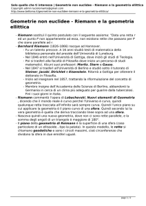 Riemann e la geometria ellittica