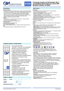 Comando Isolato ed Alimentato SIL 2 compatibile Smart