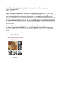 teologia politica di borghesi