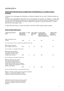 TUTELA E BENESSERE ANIMALI - ALLEGATI A