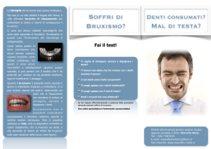 Brochure sul bruxismo.