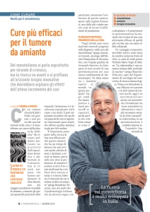 Cure più efficaci per il tumore da amianto