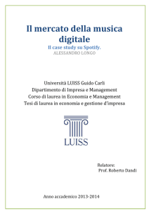 Il mercato della musica digitale