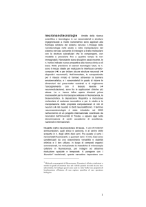 1 neuronanotecnologie Ambito della ricerca