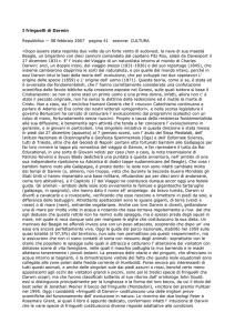 I fringuelli di Darwin, Piergiorgio Odifreddi, 08 febbraio 2007 da