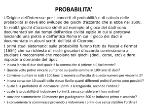 Probabilita` e Calcolo Combinatorio