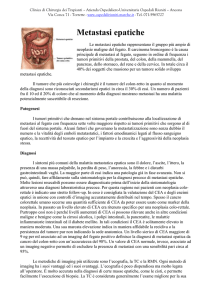 Metastasi epatiche - Ospedali Riuniti di Ancona