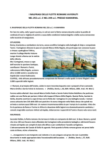 I NAUFRAGI DELLE FLOTTE ROMANE DAL 255 AL 249 a.C.