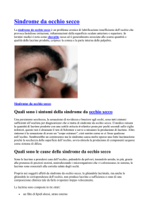 Sindrome da occhio secco