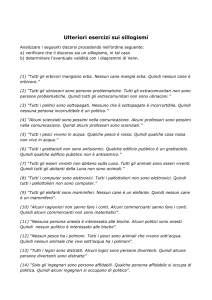 Esercizi sui sillogismi File - Progetto e