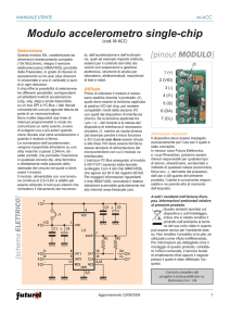 Modulo accelerometro single-chip