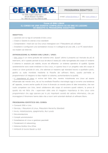 programma didattico