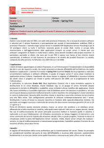 Daxtor Srl Oracle – Spring Firm Architetture IT