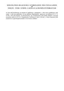DOMANDA autorizzazione insegne