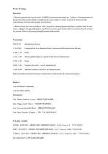 Master Training Razionale: L`obiettivo generale del corso è fornire ai