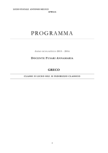 PROGRAMMA