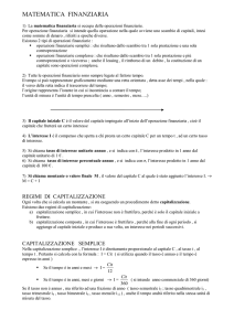 MATEMATICA FINANZIARIA