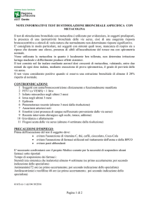 Test di stimolazione bronchiale aspecifica con