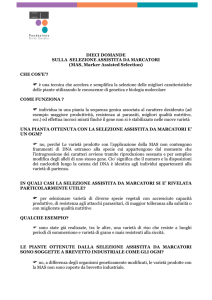 DIECI DOMANDE SULLA SELEZIONE ASSISTITA DA MARCATORI