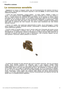La conoscenza sensibile (Locke)