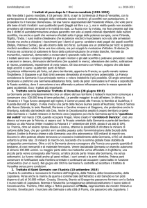 I trattati di pace dopo la I Guerra mondiale_dandd