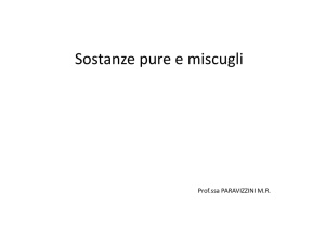 Sostanze pure e miscugli - mazzini