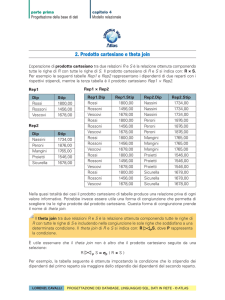 2. Prodotto cartesiano e theta join