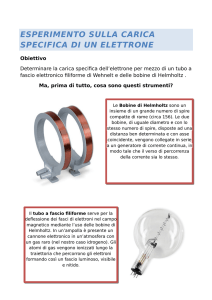 esperimento sulla carica specifica di un elettrone