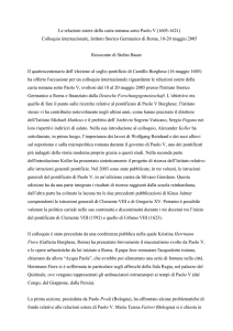Le relazioni estere della curia romana sotto Paolo V (1605