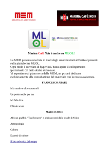 Marina Café Noir è anche su MLOL! La MEM presenta una lista di
