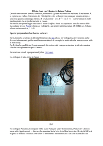 Effetto Joule con Ubuntu, Arduino e Python Quando una corrente