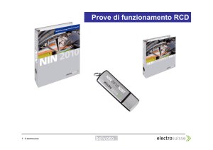 Prove di funzionamento RCD