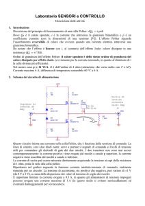 Laboratorio SENSORI e CONTROLLO