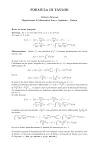 formula di taylor