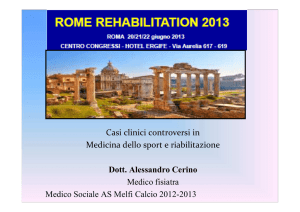 Casi clinici controversi in Medicina dello sport e riabilitazione