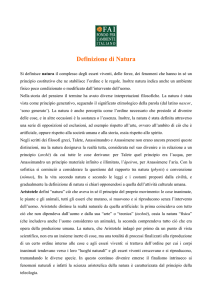 Definizione di Natura